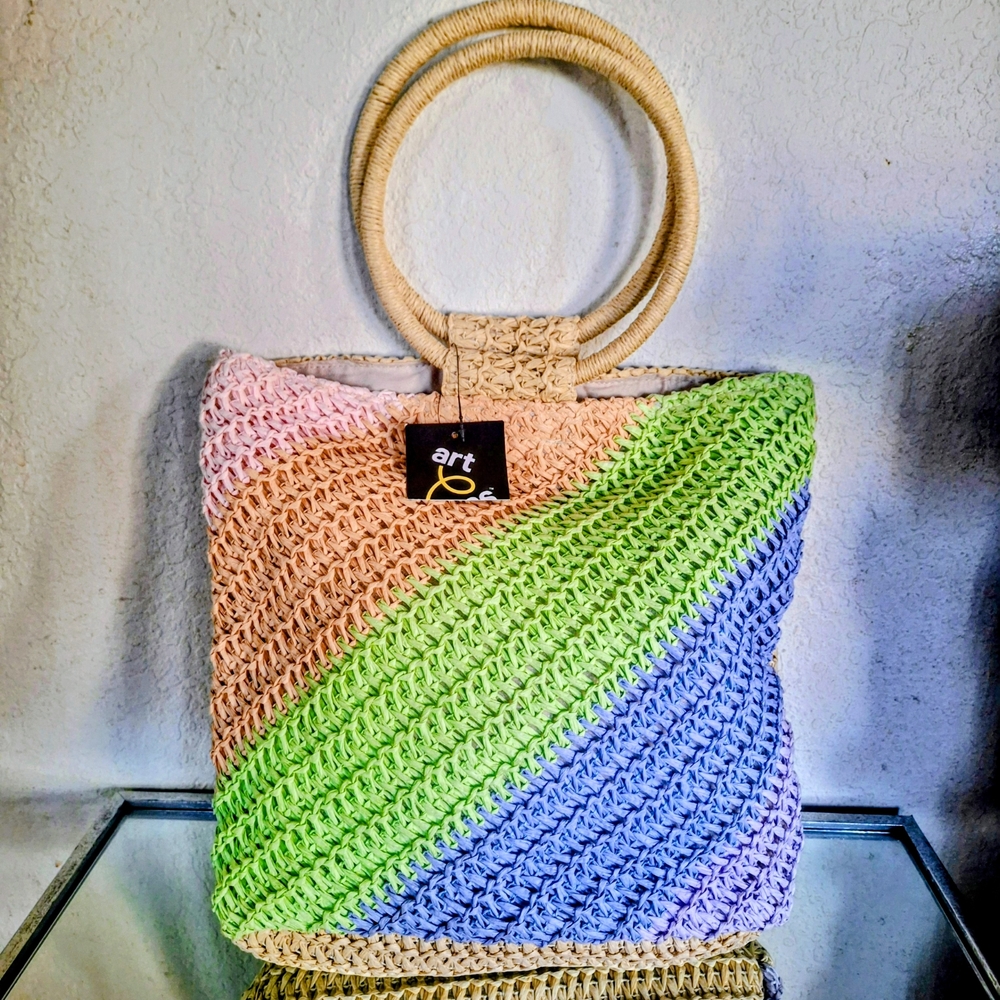 Art Class Multicolor Woven Tote Bag